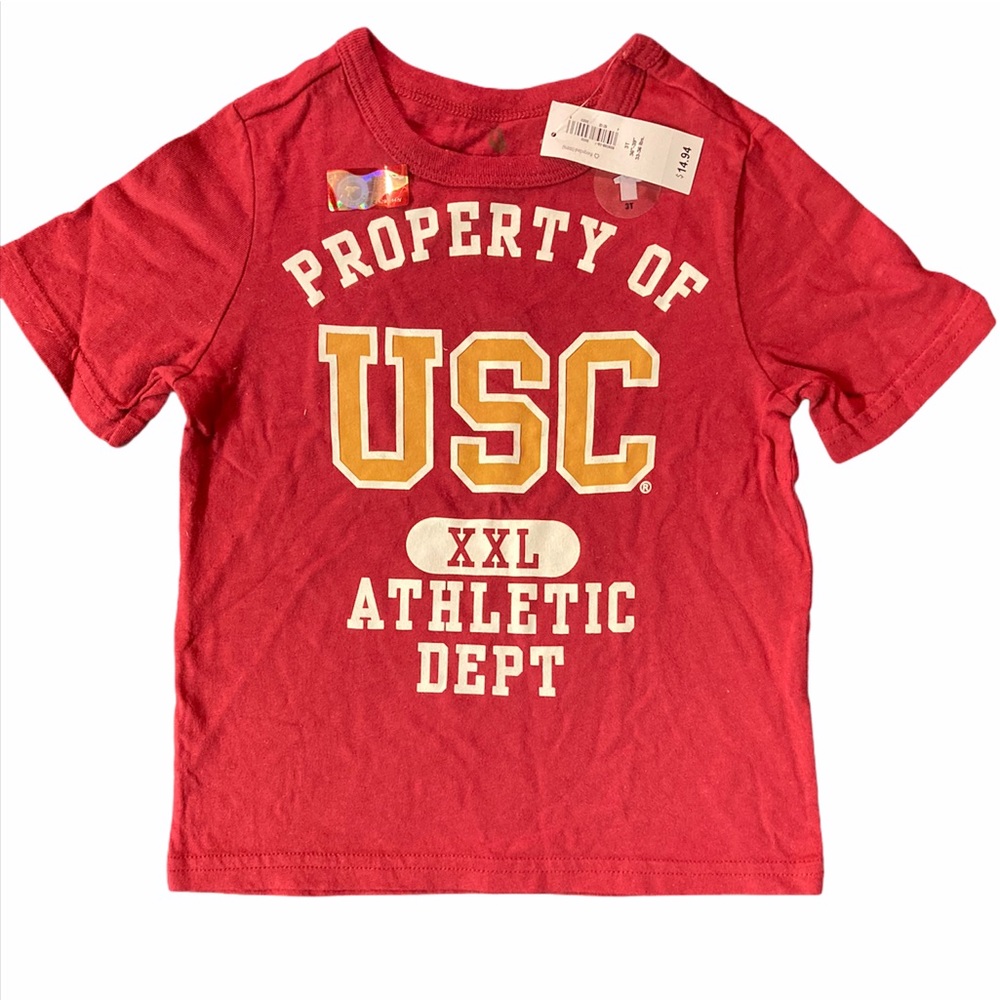 NEW - USC Athletic Dept T-shirt Sz 3T Short Sleeve